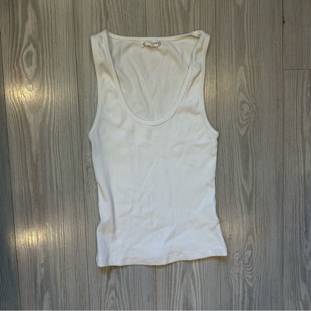 Good American White Tank Top